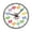 3034 black frame, variant on 8Inch Kids Wall Clock Early Learning Time Management Quiet Telling Time Teaching Clock For Bedrooms Classrooms