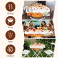 thumbnail image 7 of Fall Orange Pumpkins Round Tablecloth, Fitted Table Cover with Elastic for 55"-60" Round Tables, Thanksgiving Farmhouse Maple Leaf Table Cloth Outdoor Indoor Dinning Party Waterproof Tablecloths, 7 of 7
