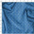 thumbnail image 4 of Soimoi Blue polyester Crepe Fabric Artistic Flower & Geometric Print Fabric by Yard 52 Inch Wide, 4 of 5