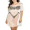 thumbnail image 1 of MesaSe Paréo de Bain pour Femmes, T-Shirt de Couverture de Maillot de Bain Amusant Imprimé pour Bikini, Robe de Femme, Tenue Amusante pour Fête à la Plage, 1 of 6