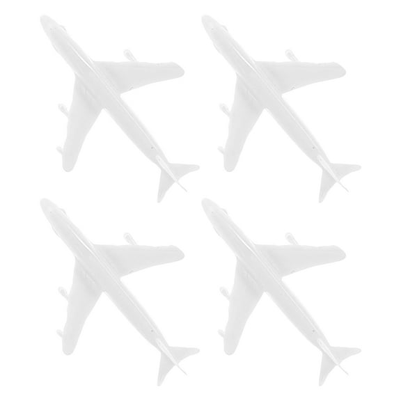 Hemobllo 4Pcs Plane Miniature Crafted in Plastic for Airplane Display Model Applications