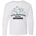 thumbnail image 3 of Inktastic Extra Chromosome Extra Awesome with Unicorn Long Sleeve Youth T-Shirt, 3 of 5
