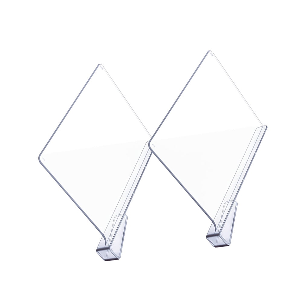 Jiandong Drawer Dividers Clear Shelf Dividers - 2pcs Closet Organizer - Kitchen Cabinet Separator(12X8.07X1.18Inch)