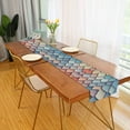 thumbnail image 2 of Yayeee Table Runner 70 inches Long Home Kitchen Dinning Party Decoration, Blue Art Pattern, 2 of 7