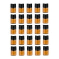 thumbnail image 2 of 25x Botella de vidrio vacía Envase cosmético pequeño Portátil, Marrón Recargable Vacío 1ml Sin tapón Zulema Botella vacía, 2 of 8