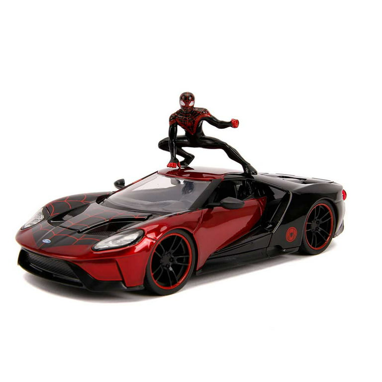 New Jada Toys Marvel Spider-Man Miles Morales & 2017 Ford GT Action Figure