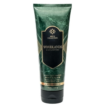 Bath & Body Works Men's Collection WOODLANDS Ultimate Hydration Body Cream   8oz