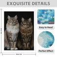 thumbnail image 3 of Diamond Art Kit for Adults, Majestic Twin Cats Portrait Diamond Painting for Adults Beginners, 5D DIY Diamond Art Painting Kits, Colorful Diamond Painting Craft for Home Decor 12x16, 3 of 7