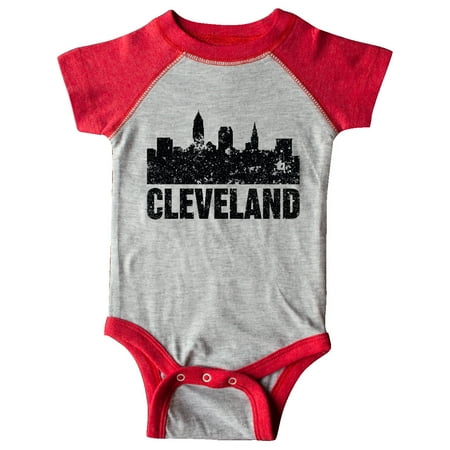 

Inktastic Cleveland Skyline Grunge Gift Baby Boy or Baby Girl Bodysuit