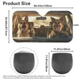 thumbnail image 4 of Yuyamidu Driving Dog Sunshade for Car Windshield Lightweight Car Shade Front Windshield for Car SUV Truck Van Fashion Car Sun Shade UV Sun and Heat Reflector, 4 of 7