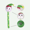 thumbnail image 5 of Juguetes inflables navideños Lindo dibujo animado Elk Santa Claus Muñeco de nieve Patrón Niños Favor Regalos navideños Globo de mano Palo, 5 of 5