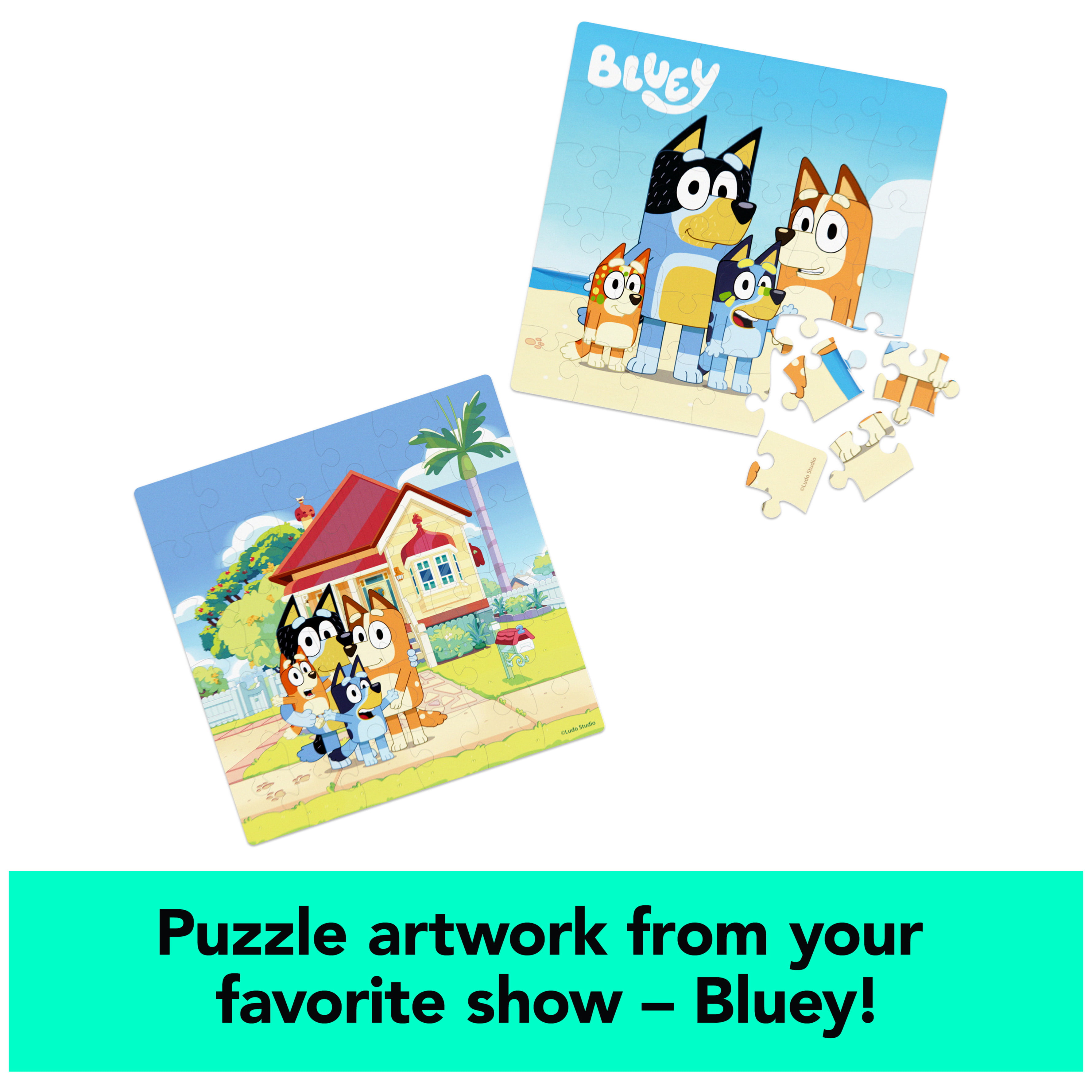 Puzzle 2x50 Bluey, 100 pieces