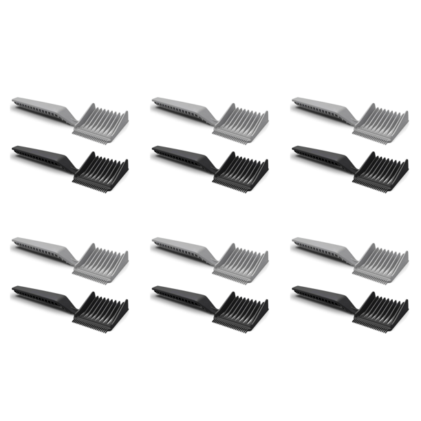 2pcs Fade Peine Se Mezclan Peinador Antiestático para Hombres (gris)