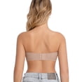 thumbnail image 2 of MINTREUS Womens Strapless Bras Jelly Push Up Bandeau Bra Non Slip Wireless Supportive Padded Bras Seamless Comfortable Tube Bra, 2 of 9