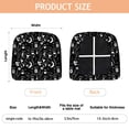thumbnail image 3 of Black Gothic Moon Card Moth Pattern Seat Covers for Dining Room Chairs Set Of 4,Stretch Printed Washable Chair Seat Cover with Elastic Ties and Button,Removable Waterproof Couch Cushion Covers, 3 of 6