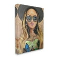 thumbnail image 3 of Stupell Industries Trendy Woman Luna Moth City Reflection Sunglasses Painting Gallery Wrapped Canvas Print Wall Art, Design by Stacy Gresell, 3 of 7