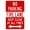 Warning Sign 5, variant on Bidirectional No Parking Keep Clear Metal Warning Sign 8"x12" - Cautions Security Tin, Safety Posted, Street Business Wall Decor
