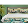 thumbnail image 2 of Ambesonne Gamer Duvet Cover Set, Geek Themed Controllers Print, Twin, Teal Pale Orange, 2 of 4