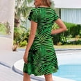 thumbnail image 6 of Otvok Summer Womens Floral Bud Design Pocket Casual Dresses V-Neck Beach Dress On, 6 of 6