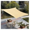 thumbnail image 6 of Sun Shade Sail Rectangle 10x13ft - UV Protection, Water-Resistant - Desert Sand, 6 of 8