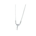 thumbnail image 4 of Rachel Koen Pear Round and Carre Shape Diamond Necklace 18K White Gold 2.25Cttw, 4 of 7