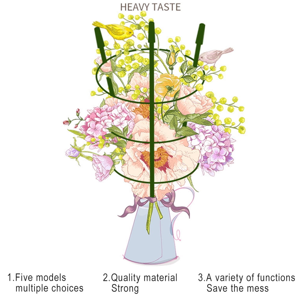 4 Pack Tomato Cage for Garden Plant Support, 18 inches Small Tomato Cages Tomato Trellis with Adjustable Rings, Plant Stakes for Peony Support, Tomato Stakes Rings for Climbing Plants