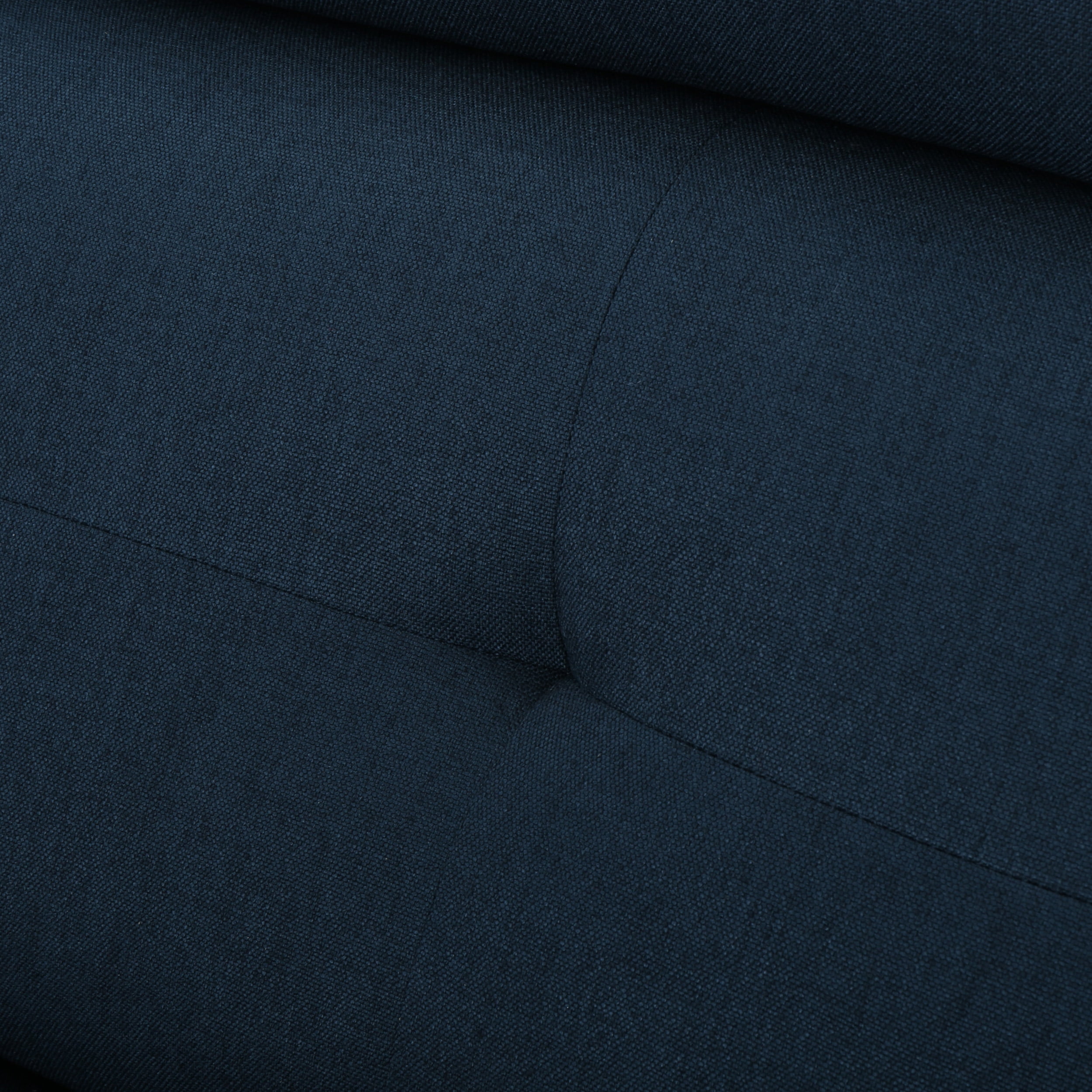 GDF Studio Alma Contemporary Upholstered Loveseat Recliner, Navy Blue Fabric