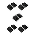 thumbnail image 2 of maskred Fashionable Retro PU Leather Men s Fingerless Driving Cycling Gloves Black Button L 5Set, 2 of 6