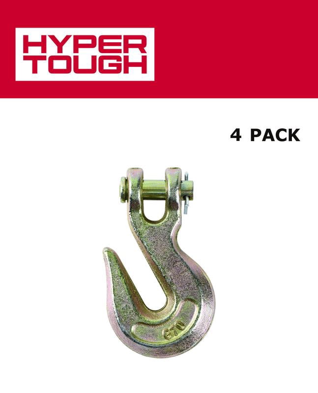 Hyper Tough 3/8 in. Clevis Grab Hook, Gold, 4 Pack
