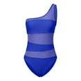 thumbnail image 5 of One Piece Swimsuit Women Slanted Shoulder Hollow 1 Piece Swimsuit, 5 of 5