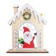 thumbnail image 4 of Decoración de mesa navideña con casa grabada, centro de mesa, letrero de mesa Papá Noel, 4 of 9