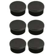 Unique Bargains 6Pcs Chair Table Leg Plastic Cap Round Tube Insert Fit 28mm Pipe Outer Dia