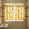 thumbnail image 6 of Feledorashia Kitchen Curtains, Window Curtains, 2D Printed Short Panels Washable Decorative Kitchen Window Treatments, Polyester Fabric, Light Filtering, Durable and Easy Care, 6 of 7