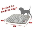 thumbnail image 3 of Majestic Pet | Links Shredded Memory Foam Rectangle Pet Bed For Dogs, Removable Cover, Gray, Medium, 3 of 6