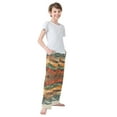 thumbnail image 4 of FORMRS Kids Pajama Pants with Pockets Size 13-14Y Boys Lounge Sleep Bottoms, Abstract Wavy Landscape, 4 of 8