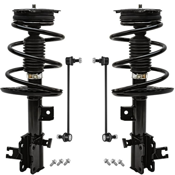 Detroit Axle - Front Struts Sway Bars for 2013-2018 Nissan Altima, 2 Struts with Coil Spring Assembly 2 Sway Bar End Links 2014 2015 2016 2017 Replacement Suspension Kit