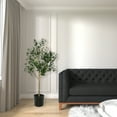 thumbnail image 6 of Vickerman 60" Artificial Green Olive Tree in Black Planters Pot., 6 of 7