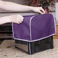 thumbnail image 5 of Purple Toaster Cover 2 Slice Wide Slot Decorative,Small Kitchen Appliance Bread Maker Dust and Fingerprint Protection, 5 of 14