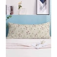thumbnail image 2 of Flower Leaves Body Pillow Covers, Farmhouse Country Flower Bud Watercolor Soft Bed Throw Pillowcases Breathable Cooling Long Lumbar Body Pillow Sham Cover for Bed Sofa 20''x54'', 2 of 7