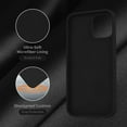 thumbnail image 5 of Compatible with iPhone 12 Pro Max case, Silicone Ultra Slim Shockproof Phone Case with [Soft Anti-Scratch Microfiber Lining], 6.7 inch, Black, 5 of 13
