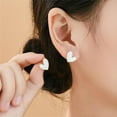 thumbnail image 2 of 18G Dainty Enamel Heart Stud Earrings for Women 925 Sterling Silver Post Pin Hypoallergenic Small Cute Love Cartilage Studs Piercing Jewelry, 2 of 6