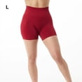 thumbnail image 3 of Guardurnaity Leggings sin costuras Sólido Scrunch Ropa deportiva de cintura alta Medias de gimnasio de secado rápido Mujeres Pantalones cortos de Type2 NO2, 3 of 6