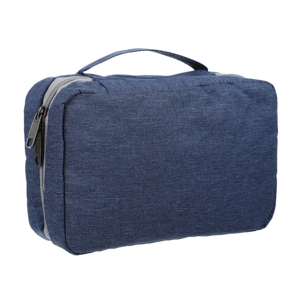 LOLIPPYY Travel Mens Toiletry Bag Rectangular Waterproof Dark Blue 1Pack for Daily Use