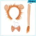 thumbnail image 3 of [Zyemfkww] Orejas De Cola De León Juego De Disfraces Para Niños Halloween Cosplay Accesorios Diadema Pajarita Para Rol Rendimiento Fiestas Temáticas De Animales Vacaciones, 3 of 3