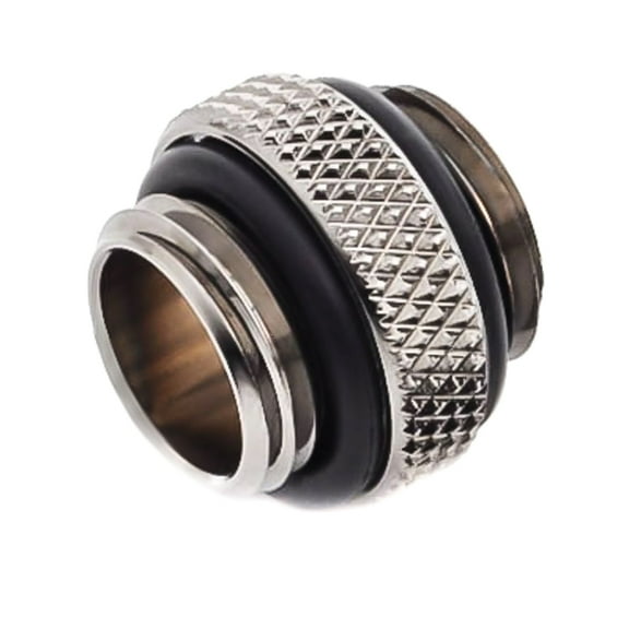 Bitspower G1/4" 5mm Male to Male Fitting, Black Sparkle