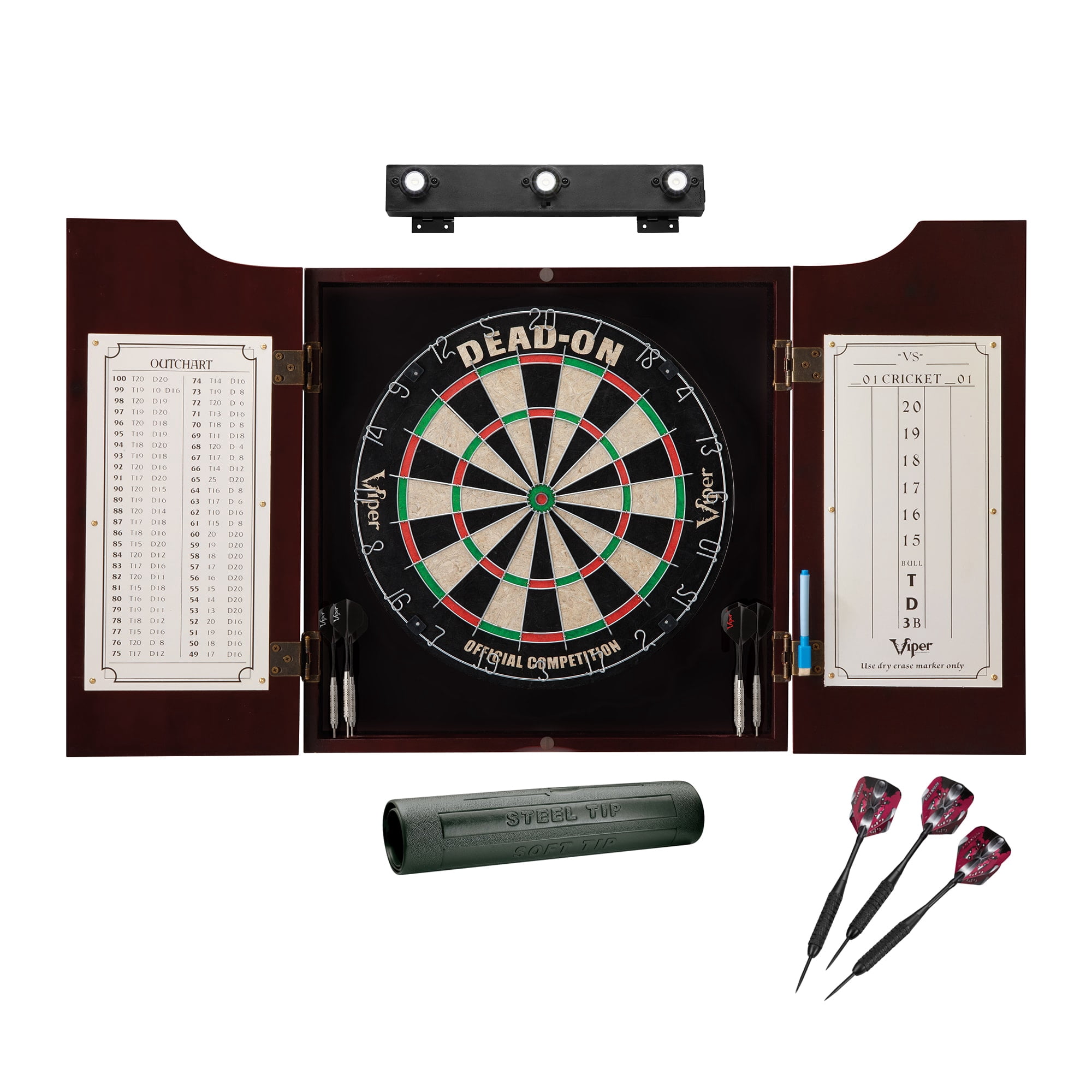 Viper SHOT KING Sisal Fiber Bristle Dartboard Official 18 Steel Tipped 6 DARTS Viper SHOT KING Sisal Fiber Bristle Dartboard Official 18 Steel Tipped 6 DARTS