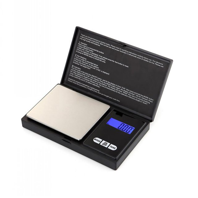 Báscula De Bolsillo Digital Báscula De Cocina Negra Báscula De Joyería Mini Báscula De Bolsillo Electrónica Advancent HA025952-02