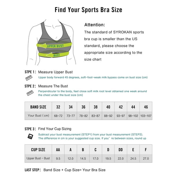 SYROKAN Wirefree Front Adjustable Sports Bras for Women High