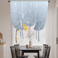 thumbnail image 3 of Ombre Balloon Curtains for Living Room/French Door, Farmhouse Stripes Modern Abstract Art Tie Up Curtains 63 Inch Length Energy Saving Kitchen Curtains Shades for Windows 42"x63", 3 of 8