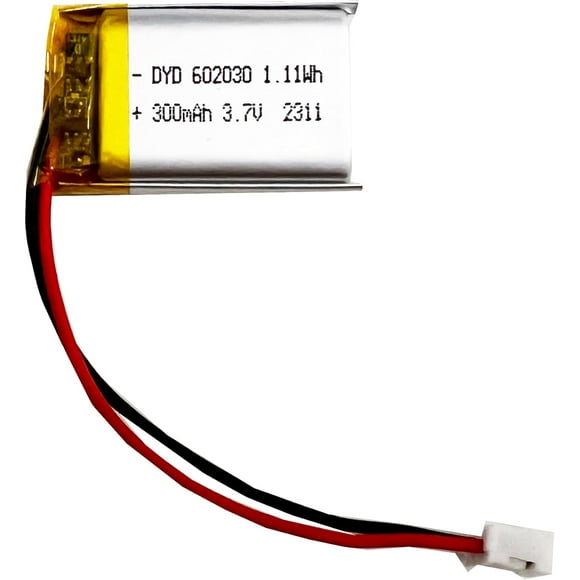 AIR-602030 3.7v Battery 300mAh Lithium Polymer Rechargeable Battery with JST Connector for Household Appliances
